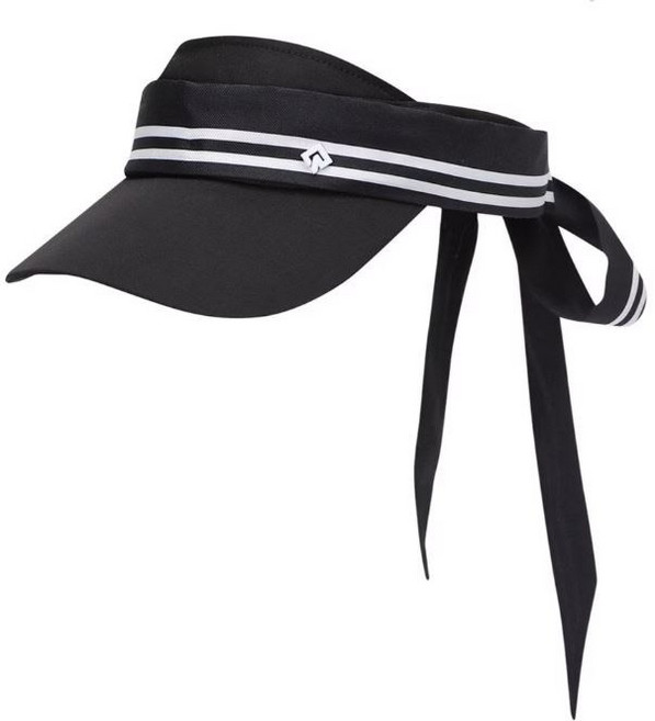 레노마골프 여성 라인배색 리본 바이저 RWACN5804-199, 1개, BK