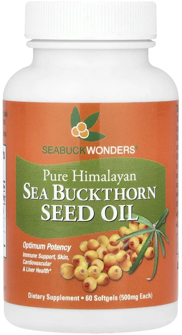 몸관리하세요 겨울입니다 SeaBuckWonders 산자나무 씨오일 소프트젤 60정(소프트젤 1정당 500mg) 특별관리진행, SeaBuckWonders산자나무씨오일소프트젤60정소프, 1, 60정 - 쿠팡