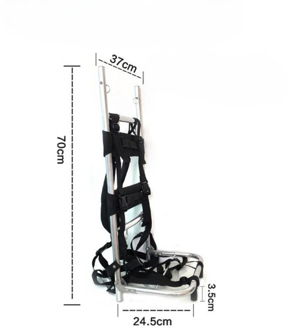 알루미늄 지게 생수 운반 산악 약수 농사 건설현장 주류, 일반 모델 - 소형(내하중 약 25kg), 1개