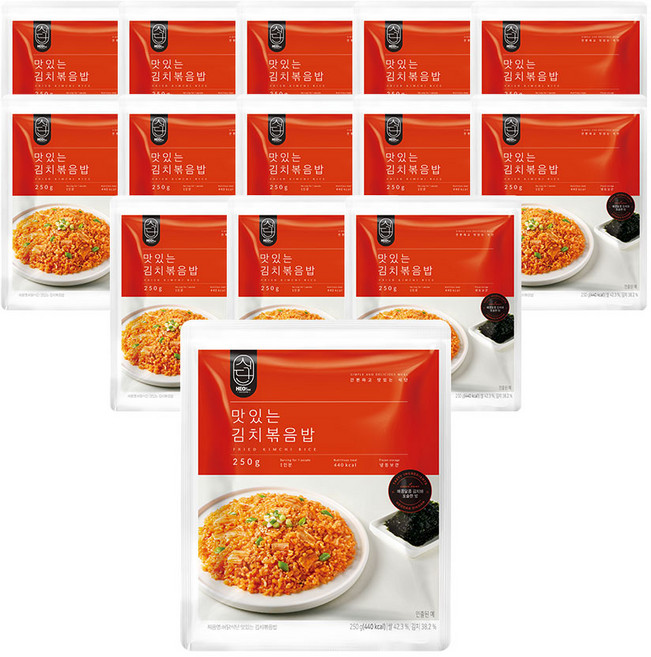 허닭식단 맛있는 김치볶음밥 250g, 14개