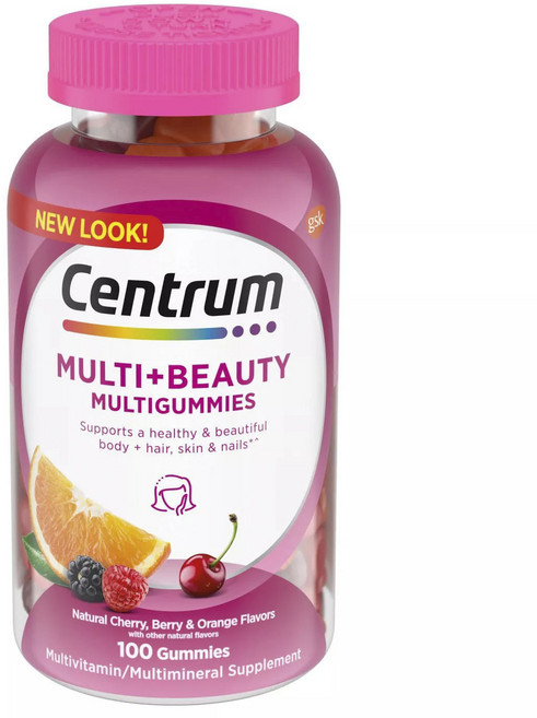 센트룸 멀티 + 뷰티 체리 베리 오렌지 구미, 100정, 1개