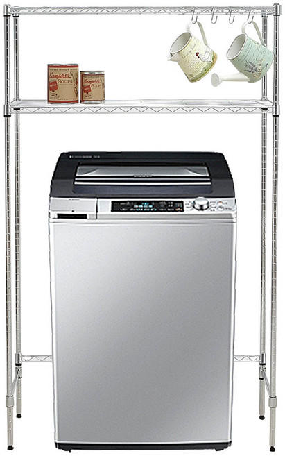 국산 세탁기선반 베란다선반 조립식 세탁기 건조기 철제 앵글 수납 선반, 350