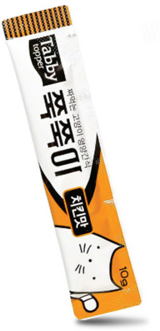 테비토퍼 쭉쭉이 1P 짜먹는 고양이간식, 1개, 치킨맛, 10g