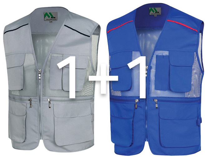 마크 망사 TC조끼 1+1 여름 남자 등산조끼 작업조끼 멀티 쿨 90~120 사이즈