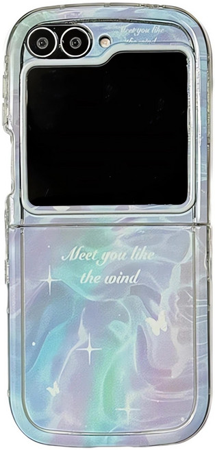 얌코 갤럭시 z플립3 z플립4 z플립5 z플립6 휴대폰 케이스 물결무늬