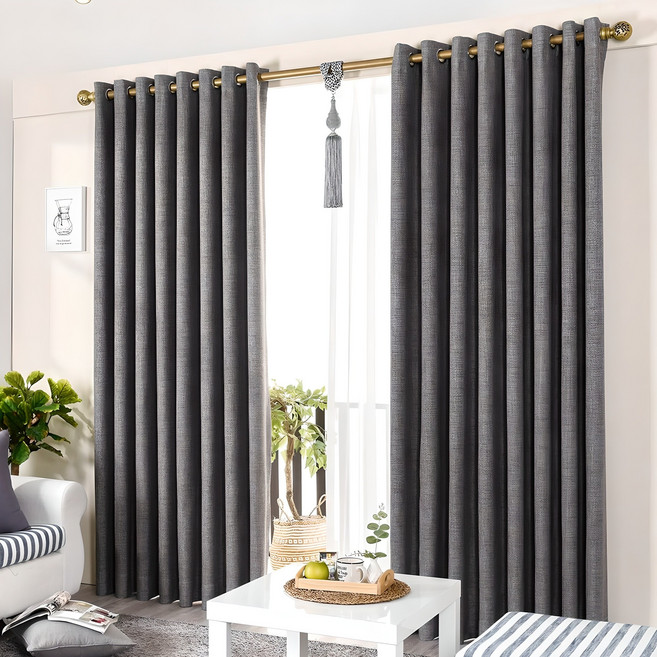 리더디자인 방한 방풍 냉난방등 무난한 사계절암막커튼 아일렛형 사은품 자석타이백증정(봉별도구매)