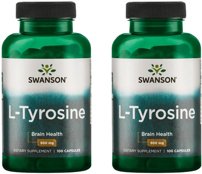 스완슨 L-타이로신 500mg 캡슐, 100정, 2개 - 쿠팡