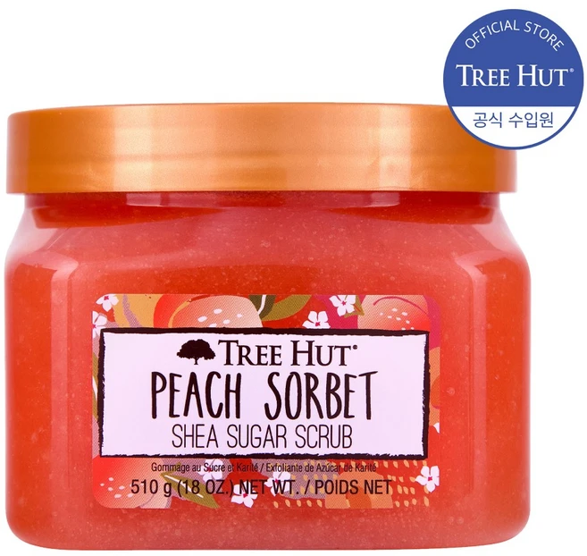 트리헛 시어 슈가 스크럽 피치 소르베, 510g, 1개 - 쿠팡