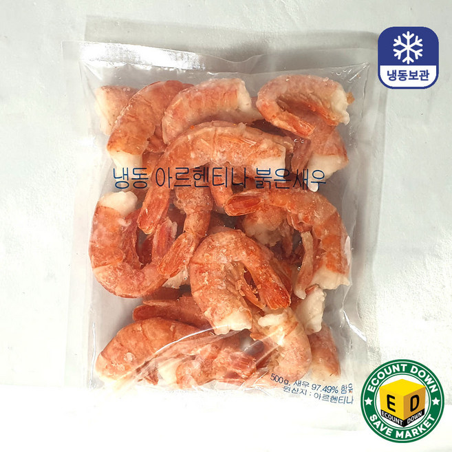프리미엄 홍새우 이지필 붉은 새우, 1개, 500g
