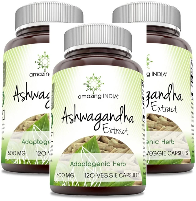 어메이징인디아 아슈와간다 500mg 베지120캡슐 3병SALE, 3병세트할인, 120정, 3개 - 쿠팡