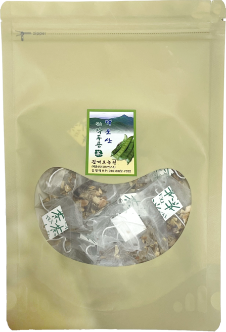 [3+1 이벤트] 광개토농원 백운산 덖음 작두콩차 티백, 2개, 1g, 40개입