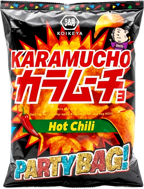 코이케야 카라무쵸 핫칠리 감자칩 파티팩 일본 매운 과자, 175g, 1개