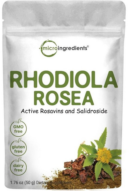 마이크로인그레디언트 로디올라 로제아 로사빈 파우더 홍경천 가루 분말 50g Micro Ingredients Rhodiola Rosea, 1개