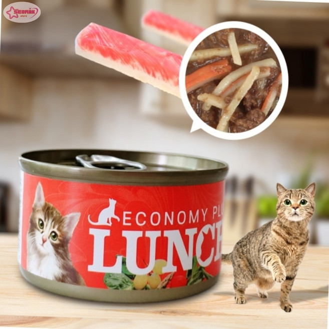 서락 이코노미 런치 플러스 참치&게살 캔 건강사료