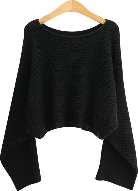 헤로 부클 통 보트넥 크롭 숏 니트 5color