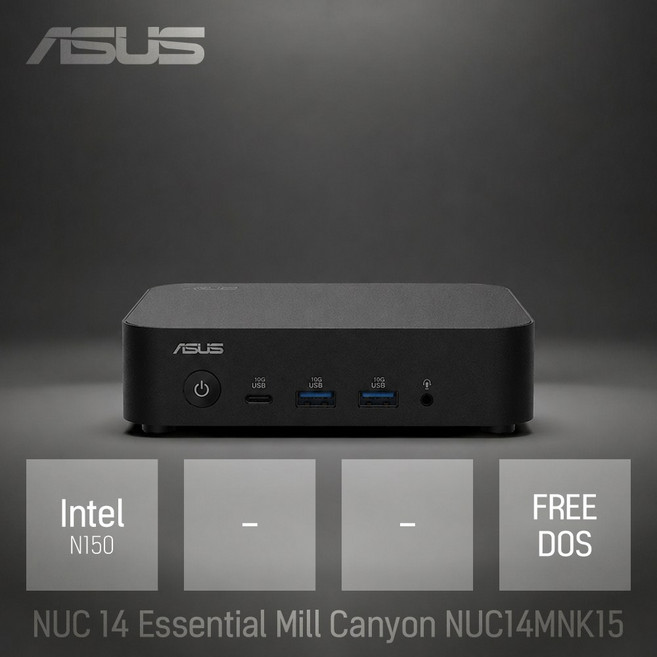 ASUS NUC 14 Essential Mill Canyon NUC14MNK15 (베어본) / 사무용 인강용 산업용 미니PC