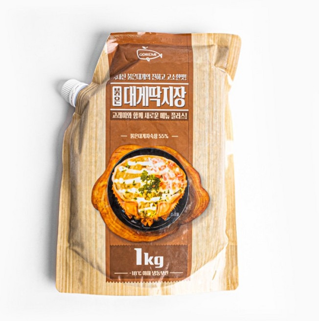 고래미 붉은대게딱지장 1kg, 1개