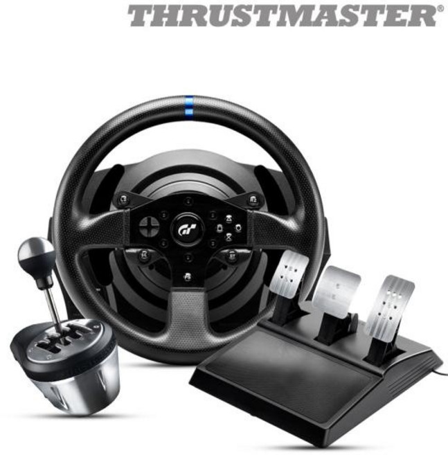 (THRUSTMASTER) 트러스트마스터 T300RS GT 레이싱휠 TH8A 쉬프터 패키지(PS5 PS4 PC용) PO, 1개