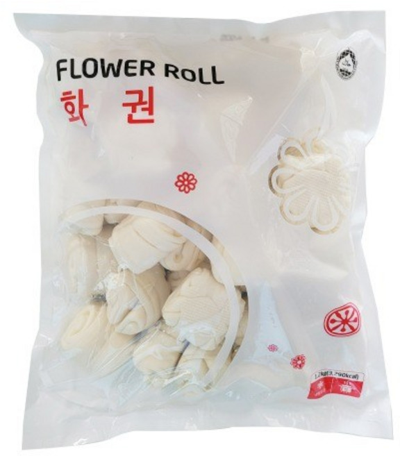[204] 랜시 화권 꽃빵 플라워롤 1.2kg, 1개