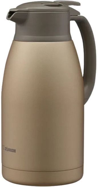 ZOJIRUSHI象印 SH-HC19桌上型不銹鋼保溫壺 1.9L 易拆式上蓋 出水壓桿 廣口徑, 玫瑰金(NU), 1個