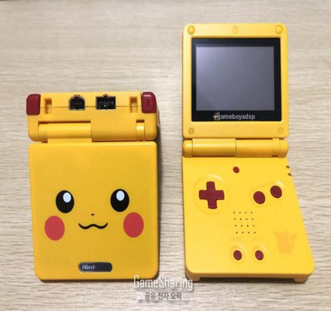 닌텐도 GBA SP 백라이트개조 IPS V2 스크린 정품 Nintendo GameBoy Advance SP, 일본 버전, 표준 단품, 레드 오리지널 피카츄