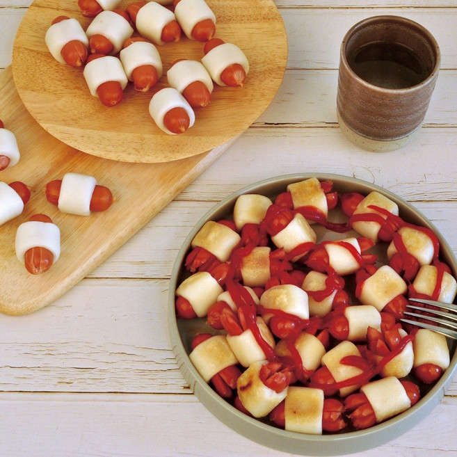 문어모양 소떡롤 문어발소떡 1kg 5봉 대량묶음, 5개