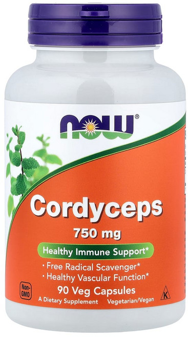 나우푸드 동충하초 이뮨지원 Cordyceps 750mg 90캡슐, 90정, 1개, 90정