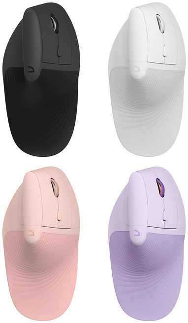 앱코 WEM65 인체공학 WIRELESS FREE 무선 버티컬 마우스, 화이트