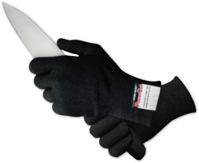 핸드맥스 파워컷V 철심사 검정 장갑 1켤레, 1개