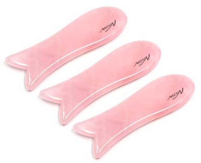 나진 로즈쿼츠 페이스 바디 멀티 괄사 물고기형 3개 세트 NJ426, 1세트