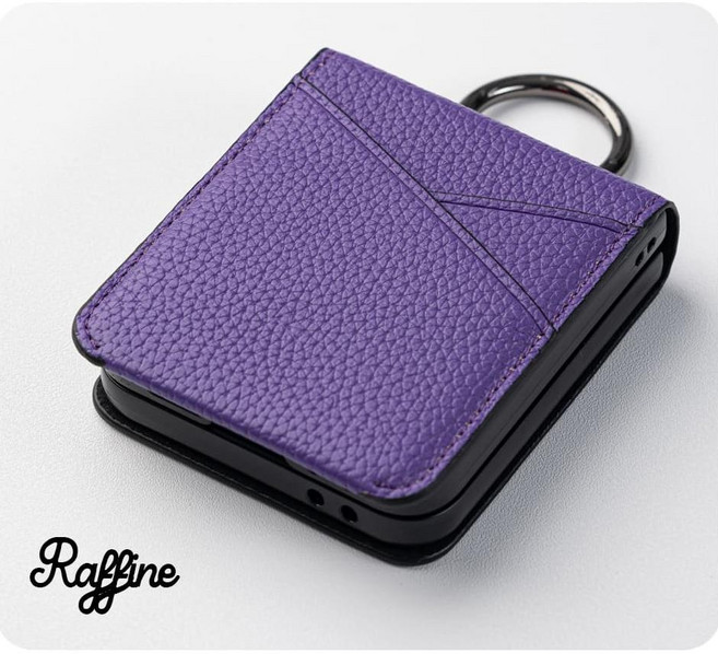 갤럭시 제트플립 라피네 레인 링 심플 카드 2장 수납 다이어리 지갑 케이스