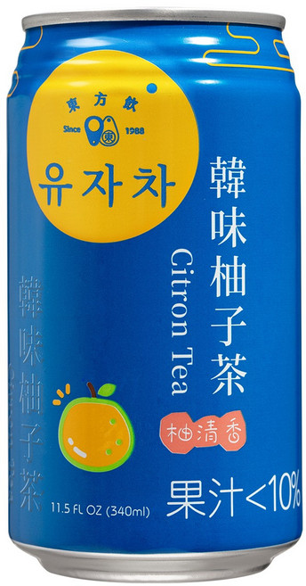 韓味柚子茶 韓國風味 柚子風味 11.5 FL OZ (340ml) 果汁<10%, 1個, 24個裝, 340ml