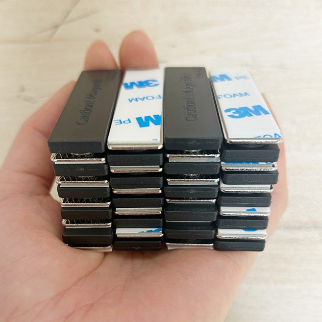 니즈 네오디움 강력 명찰자석 3구(55mm*15mm), 20개