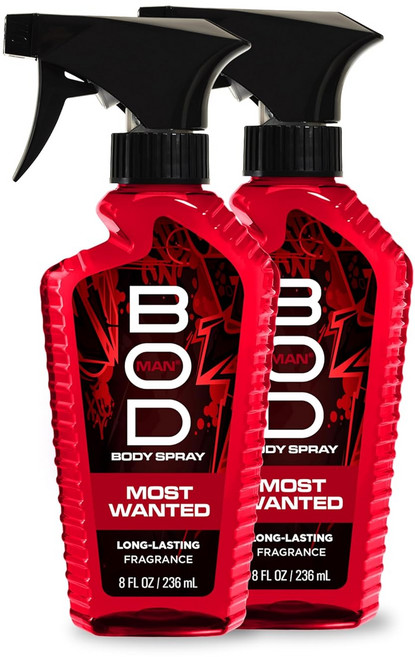 BOD Man 보드맨 바디 스프레이 미스트 모스트 원티드, 2개, 236ml