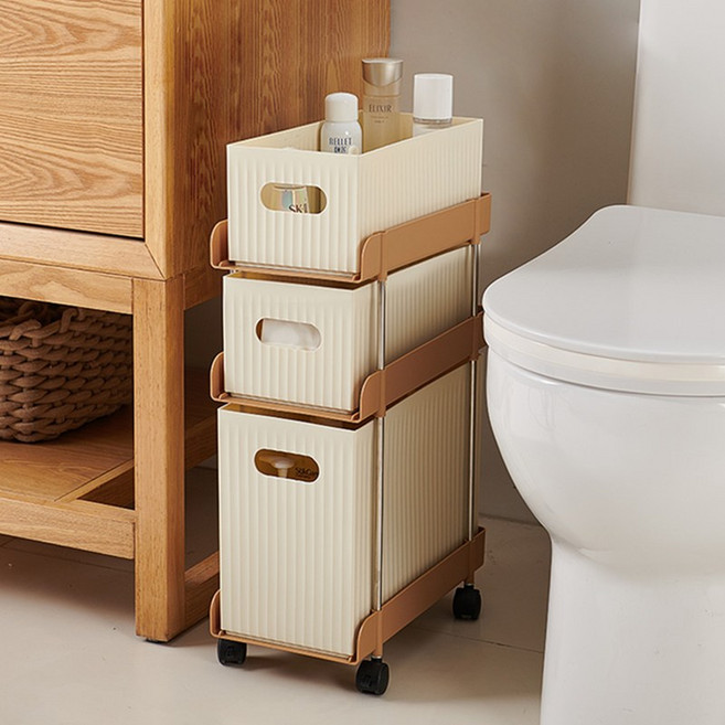 votgl 틈새 수납장 거실 슬라이딩 슬림 이동식 틈새 선반 거실 틈새 선반, a1흰색