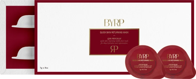 바이알피 퀵 리터닝 마스크 BYRP 버블 모공 딥클렌징 마스크팩 피지 블랙헤드 각질 제거 모공수축 피지흡착 워시오프팩 홈에스테틱 캡슐팩, 1개, 8개입 - 쿠팡