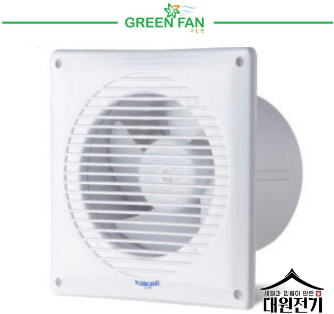 금강 업소용 창문 창틀 욕실 화장실 아파트 원룸 환풍기 KV-100 KV-150 KV-100D, 금강 욕실환풍기 KV-150, 1개