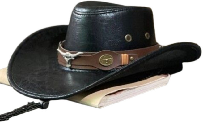 아메리칸 드림 코스튬 카우보이 모자, 1개, 블랙