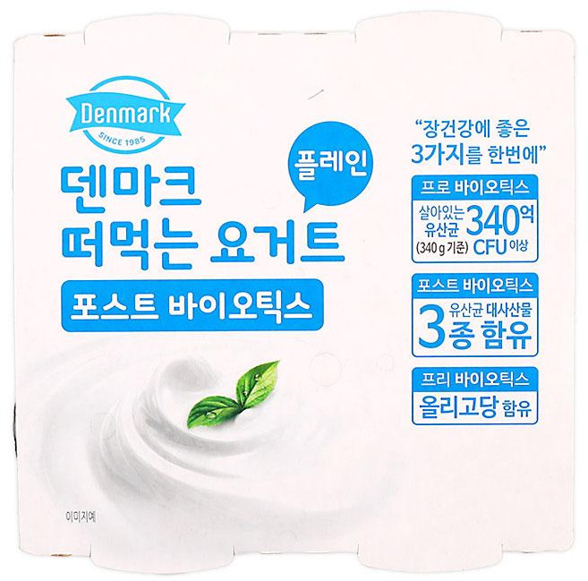 덴마크떠먹는요거트(플레인) 85Gx4입(주)동원F&B, 1개, 340g