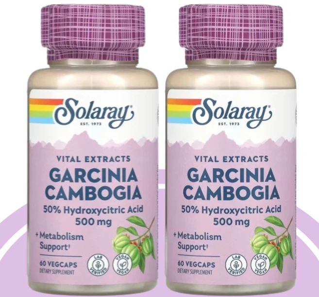 솔라레이 가르시니아 캄보지아 500mg 60캡슐 2세트, 2개, 60정 - 쿠팡