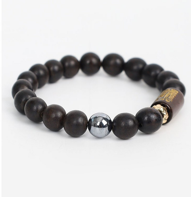 소원부적 침향 벽조목 테라헤르츠 염주 팔찌