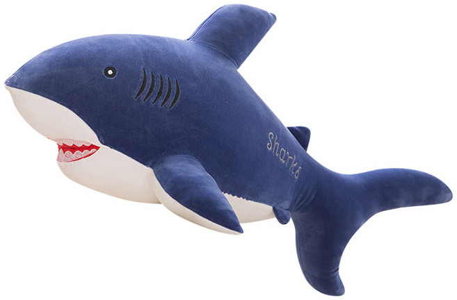 900상어애착인형쿠션, 1개, 네이비, 42cm