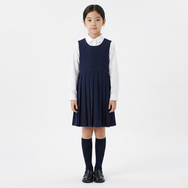 지디오 주니어 여아 원피스 플리츠 민소매 드레스 나시 주름 치마 봄 여름 초등학생 등교룩