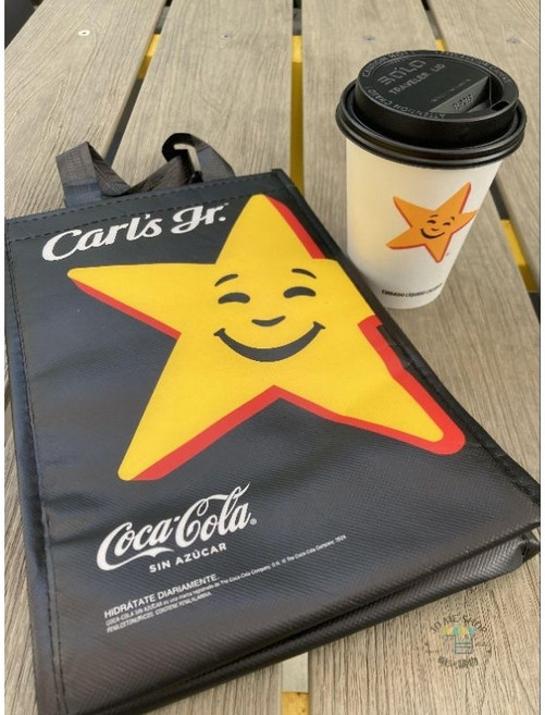 Carl's Jr. Coca-Cola 聯名 保溫袋, 1個, 可口可樂 Carl's Jr 定製保冷袋