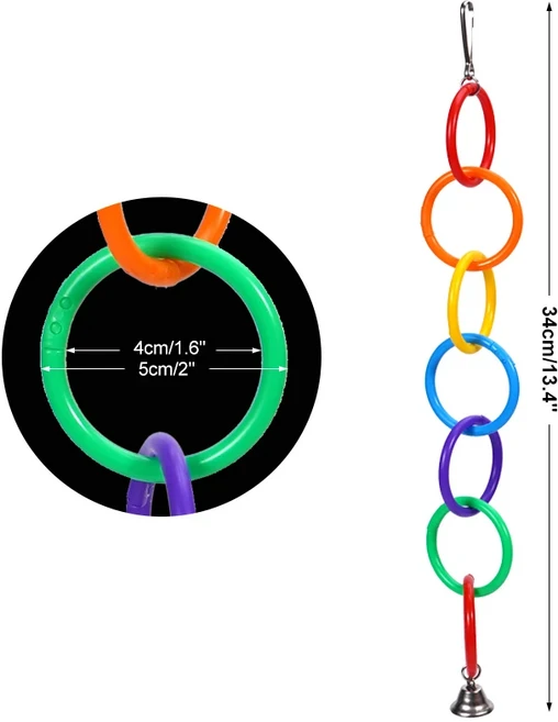 새등반 훈련 장난감 다채로운 링 지루함을 해소하는 피오니 블랙 피닉스 벨 포함, 03 7Rings