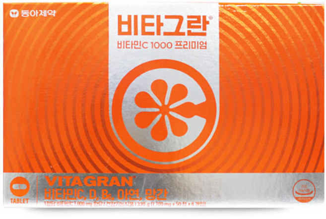 동아 비타그란 비타민C1000 프리미엄 300정 쇼핑백포함, 1박스