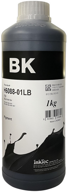 잉크테크 HP호환 H6088-01LB 무한 리필잉크 검정 안료 1000ml, H6088-01LB 검정 (1000ml 안료), 1개