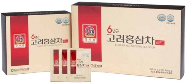 금산인삼농협 삼지원 6년근 고려홍삼차골드 100T, 1개, 3g
