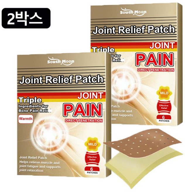 1+1 관절 완화 통기 케어 패치 6개 6박스 6개입