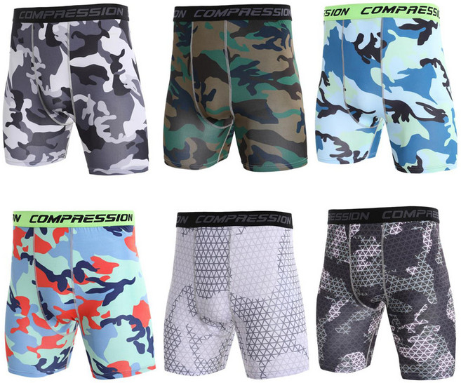 피지크히어로 NEW 콤프레션 밀리터리 디자인 타이트 헬스 반바지 5부 레깅스